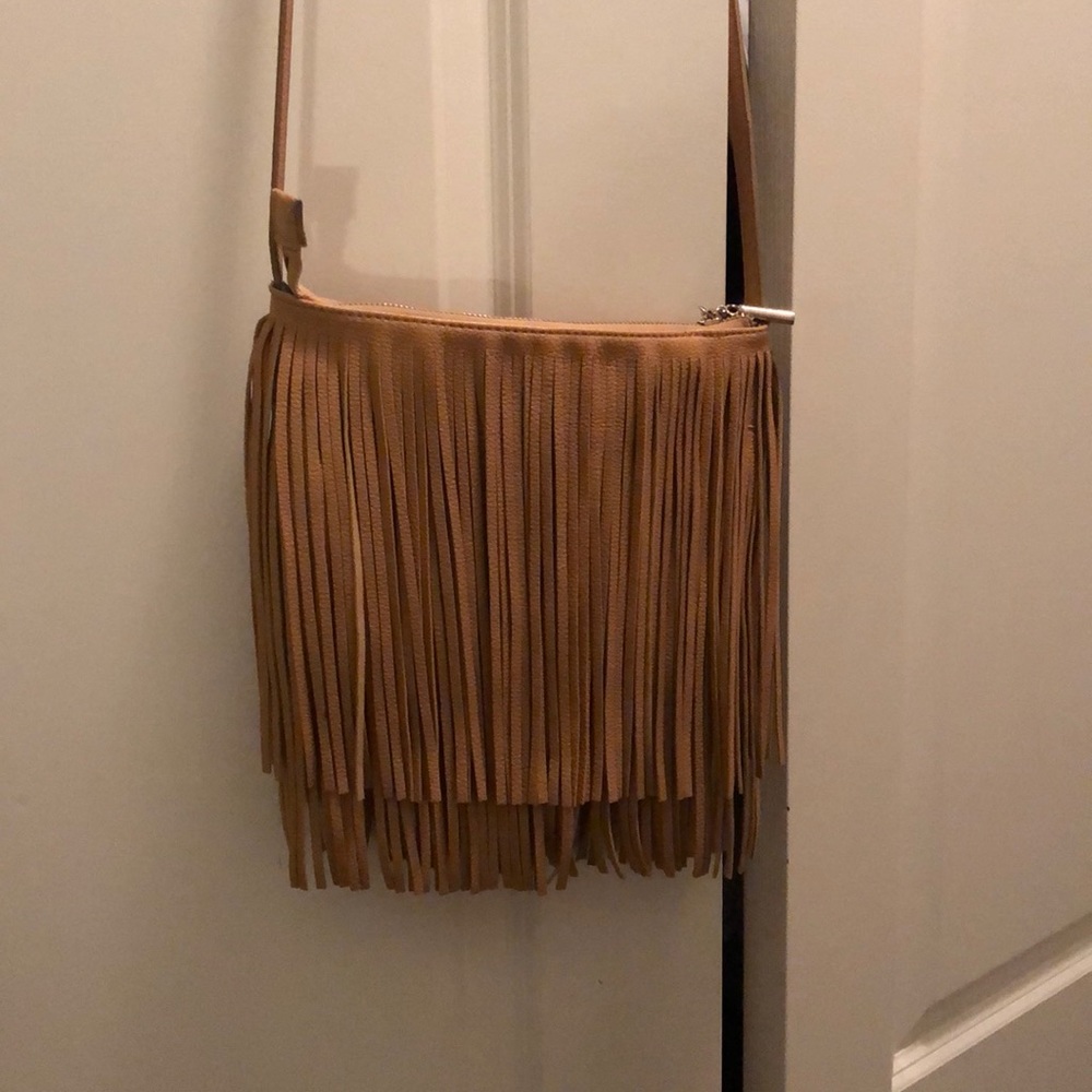 Francesca’s Fringe Cross Body Bag